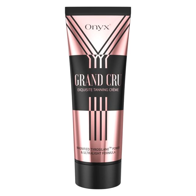 Onyx Grand Cru Tanning Lotion for Tanning Beds - Tanning Accelerator with Ultra Light Formula for Streak-Free Results - Tanning Bed Lotion without Bronzer - Exquisite Tanning Creme