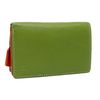 STARHIDE Ladies RFID Blocking Compact Multi Colour Soft Real Leather Wallet 5540 (Green Multi)