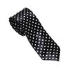 Novelty Black/White Polka Dot Slim 2 Inch Tie