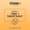 Vitron-C Iron Supplement, Once Daily, High Potency Iron Plus Vitamin C, Supports Red Blood Cell Production, Dye Free Tablets, 60 Count