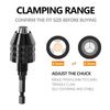 0.3-6.5mm Keyless Drill Chuck Conversion Tool Adapter, Mellbree Drill Chuck Quick Change Converter Screwdriver Driver Adapter with 1/4'' Hex Shank