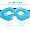 Comfytemp Gel Eye Mask, Ice Pack Eye Masks for Dark Circles and Puffiness, Dry Eyes, Sinus, Migraines, Headache, Reusable Hot and Cold Eye Mask for Sleeping, Pain Relieving, with Adjustable Band