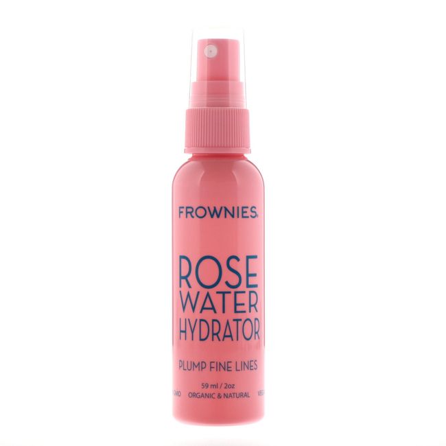 Frownies Rose Water Hydrator Spray, 2-Ounce Spray Bottle (Pack of 2)