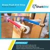 SharkBite 1-1/4 Inch Push Cap, Push to Connect Brass Plumbing Fitting, PEX Pipe,