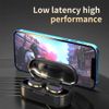 Wireless V5.3 Bluetooth Earbuds Compatible with Google Chromebook Updated Micro Thin Case Quad Mic 8D Bass IPX7 Waterproof/Sweatproof