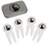 Azeeda 'Rabbit Sitting' Golf Divot Tool/Repair Fork Gift Set (GO00065550)