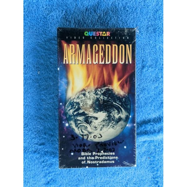 ARMAGEDDON VHS Tape 2001 Bible Prophecies Nostradamus NEW SEALED