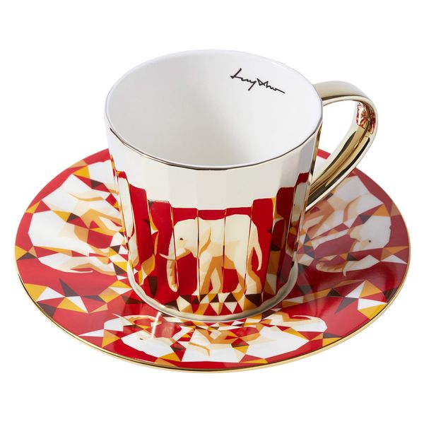 [JP] Luycho Mirror Cup & African Elephant_11.2 fl oz (330 ml)