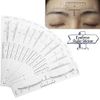 Ochun Eyebrow Template Eyebrow Makeup Ruler Eyebrow Makeup Tool Disposable Eyebrow Drawing Position Measurement 3 Point Makeup Symmetrical Adhesive Makeup Beauty Tool Beginner Convenient Pack of 50