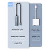 Ethernet to Lighting Adapter with USB Data Sync and Charge Plug and Play for LAN