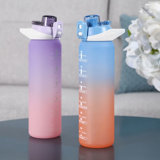 WEST BIKING 1L Sport Water Bottles For Men Women Gradient Portable