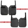 for Jeep Wrangler JK 2007-2016 2017 2018 Mud Flaps Splash Guards 4PCS Front&Rear