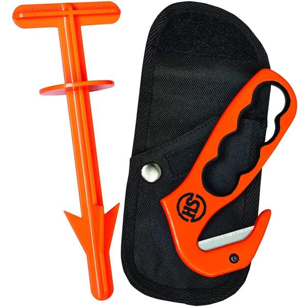 Hunters Specialties Gut & Butt Combo, Multicolor Field Dressing Tools, Orange and Black