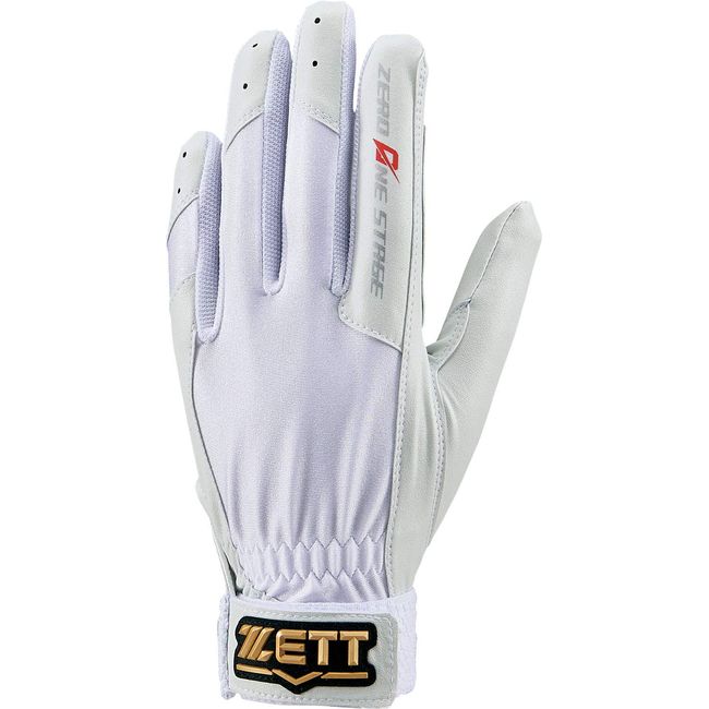 ZETT BG263J Boys Baseball Defense Gloves, Zero One Stage, Single Handed, White (1100), Left Handed JL Size (7.9 - 8.3 inches (20 - 21 cm)