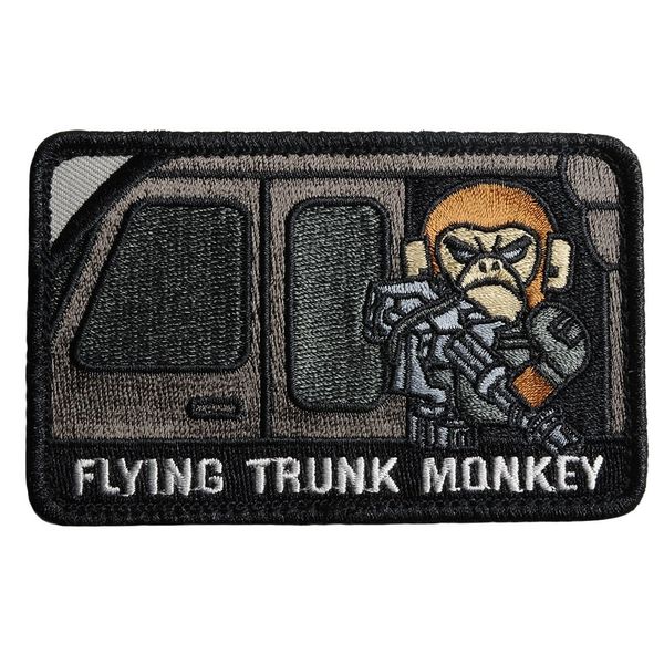 MIL-SPEC Monkey Flying Trunk Monkey Patch with Velcro SWAT