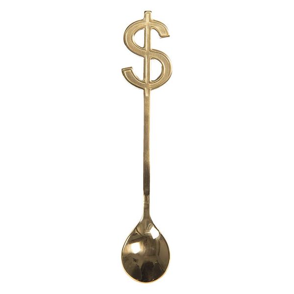 Clayre & Eef Spoon Dollar Sign 3 x 15 cm - 64455GO
