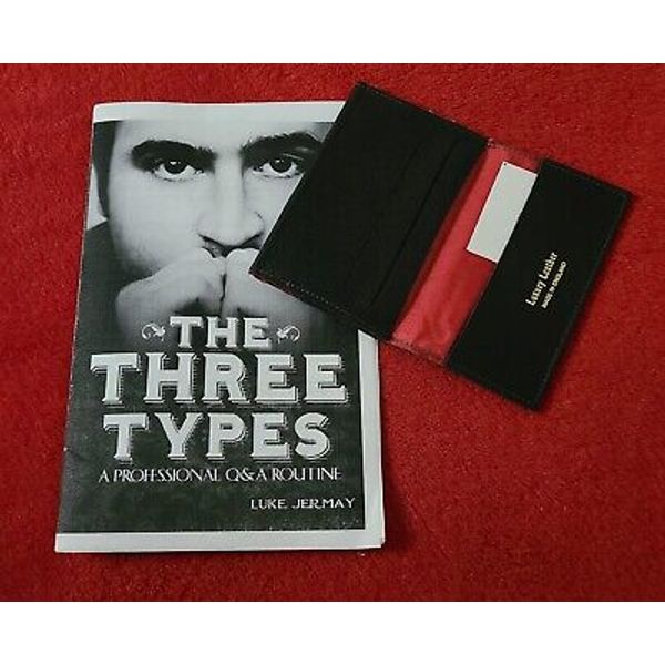 The Three Types Luke Jermay Leather Wallet Magic Trick Mentalism