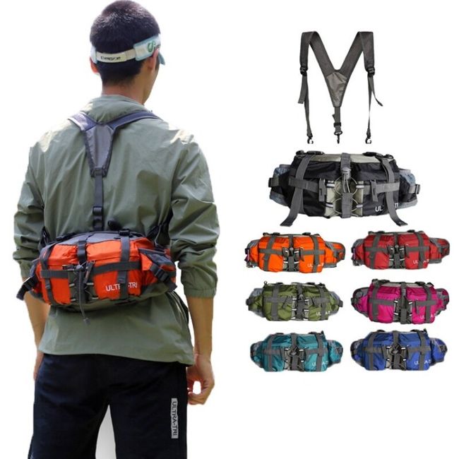 BP-VISION Outdoor Hike Waist Bag Man Cycling Waterproof Backpack