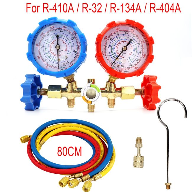  R410a Recharge Kit AC Charging Hose, R134a R22 R404a