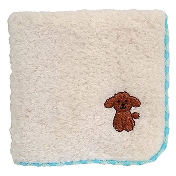 No-twist Pile Hand Towel with Cute Embroidered Dog (Toy Poodle)