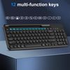 cimetech Bluetooth Keyboard, Dual Mode (BT 5.1+2.4G) Wireless Keyboard, Silent Computer Keyboard for Windows PC Laptop iPad Smartphone Tablet Android Mac