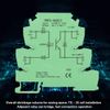 DIN Rail Relay Module, MRD-060D2 Ultra-Thin DIN Rail Mount Relay 6.2mm Solid State Relay Module Input 4-32VDC NO with LED Input State Indicator