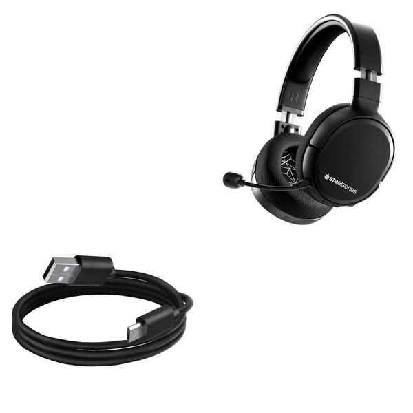 BoxWave Cable Compatible with SteelSeries Arctis 1 Wireless - DirectSync Cable, Durable Charge and Sync