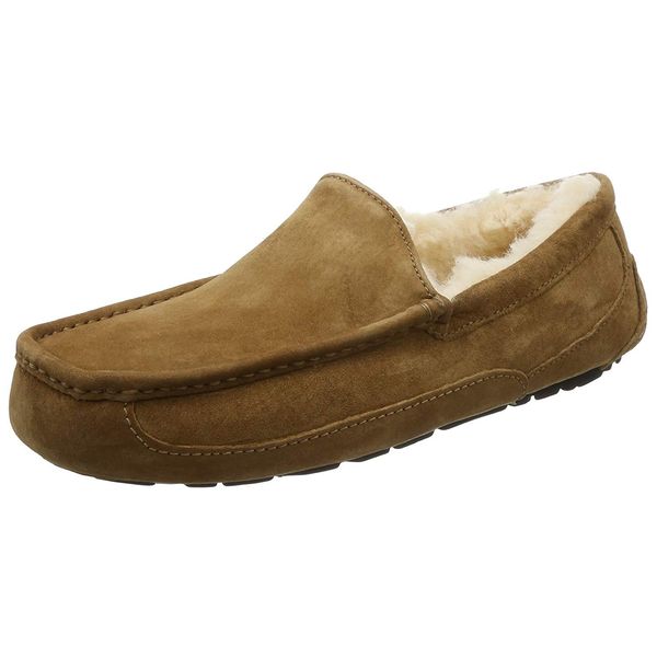 UG Men's ASCOT Slip-On Moccasin Ascot Shoes 1101110, CHESTNUT