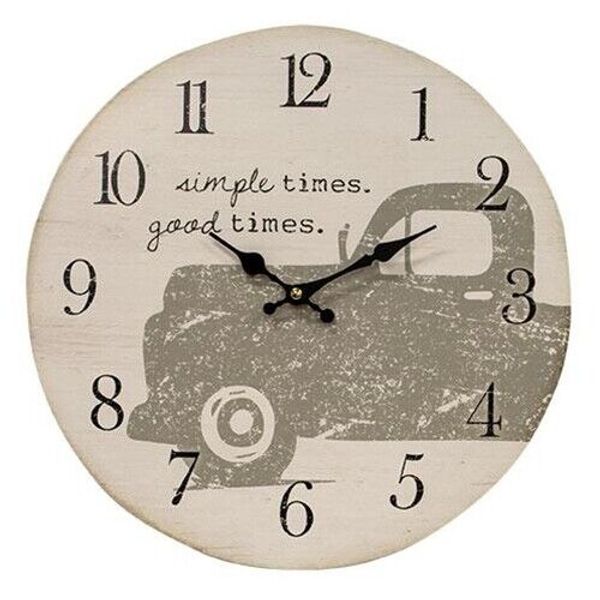 Simple Times Good Times Pickup Truck Clock