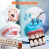 84 Pcs False Teeth Dental Complete Acrylic Resin Denture Teeth, 3 Sets Whole Teeth Synthetic Polymer Denture Tooth, 23 Shade A2 Upper + Lower Dental Materials for Replacement, DIY or Halloween