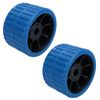 AB Tools Boat/Jetski/Dinghy Trailer Ribbed Roller NON MARKING 15mm Bore 2 Pack