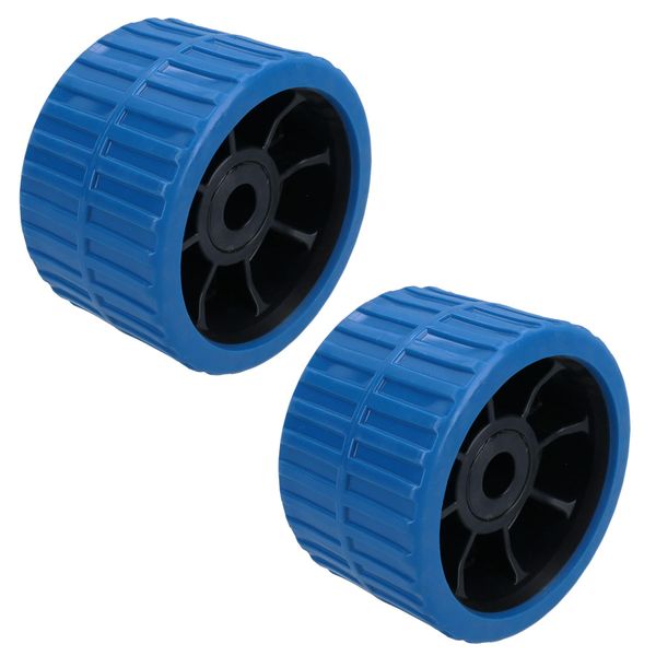 AB Tools Boat/Jetski/Dinghy Trailer Ribbed Roller NON MARKING 15mm Bore 2 Pack