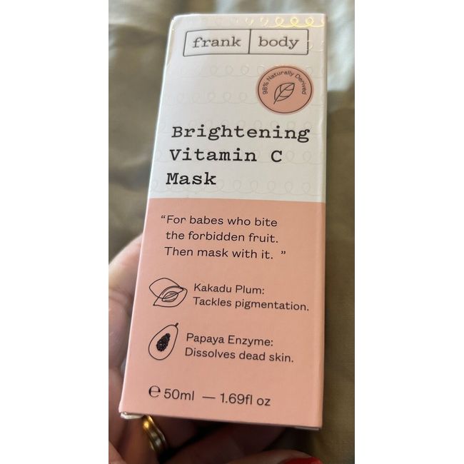 NIB 'Frank Body' 1.69 FL OZ Brightening Vitamin C Mask