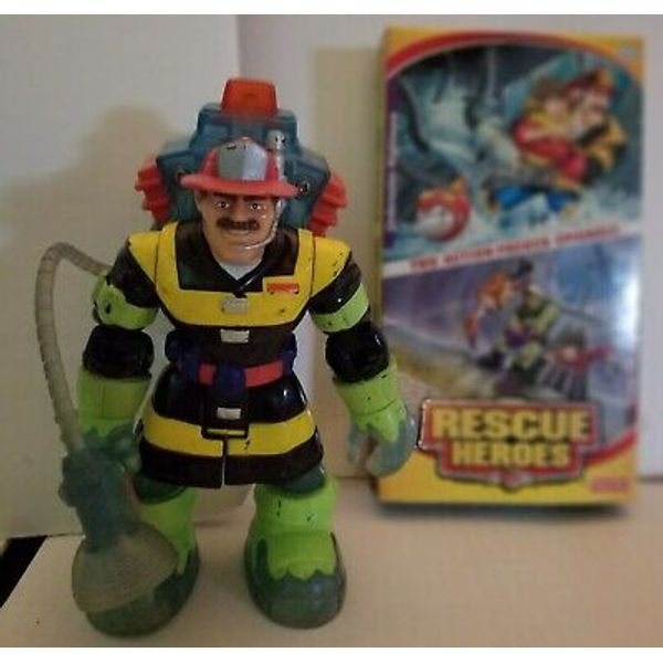 RESCUE HEROES Billy Blazes Action Figure with Accessories MOVIE VHS TAPE Lot 2