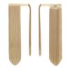 BARSDAR Straight Ponytail Extension - 26 Inch Long Straight Wrap Around Ponytail for Women Clip in Ponytail Hair Extensions Synthetic Blonde Hair Pony Tails Hairpieces Daily - Light Ash Blonde Mixed
