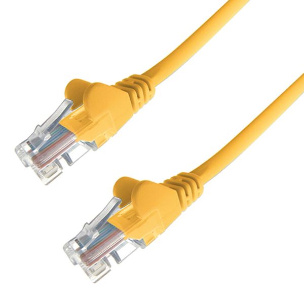 RGB Networks Ltd 5-Pack 1.0m RJ45 Cat 6 Ethernet Patch LAN Network Cable yellow