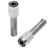 SDS Plus Drill Chuck Adapter 1/4 Inch Hex Socket Drill Holder Converter Chuck Adapter SDS Socket Adaptor Quick Change Conversion Tool for Power Drills Driver Drill Bit Hammer Drills 2PCS
