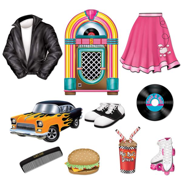 Beistle 50's Cutouts Party Accessory