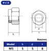 50pcs M5 Hex Lock Nuts Nylon Lock Nuts Height 5mm Hex Width 8mm 403 Stainless Steel Nylon Insert Self Locking