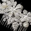 Fiona Silver Rhinestone, Crystal & Ivory Pearl Comb