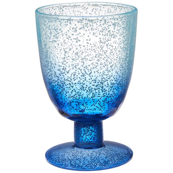 OCEANIC OMBRE DK22921478 Short Stem Glass Goblet, Capacity Approx. 14.4 fl oz (414 ml), Height 5.5 inches (14 cm), Weight 3.5 oz (100 g), Safe for Kids, Cafe Tableware, Lightweight, Dishwasher-Safe,