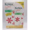 Vintage 2008 Kotex LIGHTDAYS Liners Long Unscented NOS 18 Ct. Each, 2 Pack