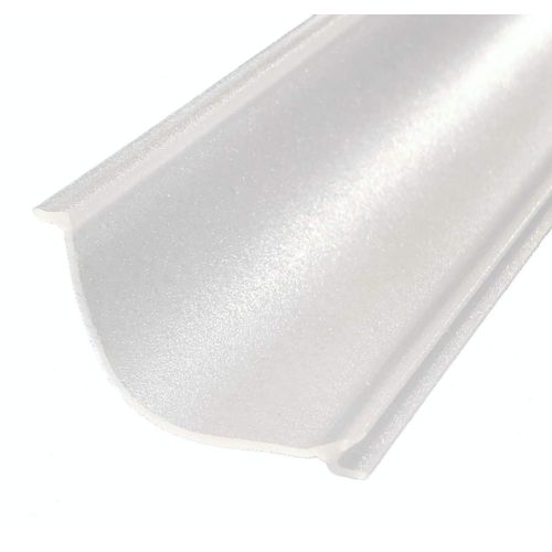 Beam Lighting Under Cabinet Light Cover Replacement | White Ribbed Acrylic Diffuser (UCEL Linkable, 12")