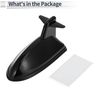 RATCHROLL Tail Fin Designed Antenna Car Signal Antenna ABS Material Black 1 Pc