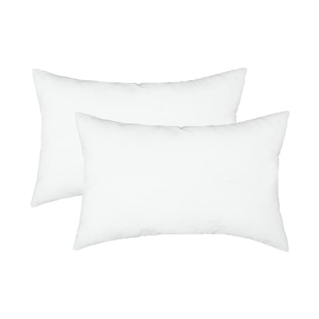 w.guan Cushion, Amount, Set of 2, Main Body, High Elasticity, Cushion, Polyester Cotton, 11.8 x 19.7 inches (30 x 50 cm)