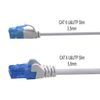 1aTTack.de 660387 Cat6 Cat.6 Cable Cat Network Cable 7.5m - Patch Cable Slim Cable (Small Diameter - Very Flexible) 1000 Mbit/s - 1 Piece - White