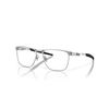 Oakley Youth OY3003 Flip Kick Rectangular Sunglasses, Satin Chrome/Demo Lens, 49 mm