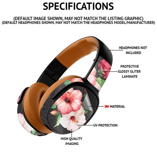 MightySkins Glossy Glitter Skin Compatible with Beats Studio Pro - Red Camo | Protective, Durable High-Gloss Glitter Finish | Easy to Apply, Remove, and Change Styles