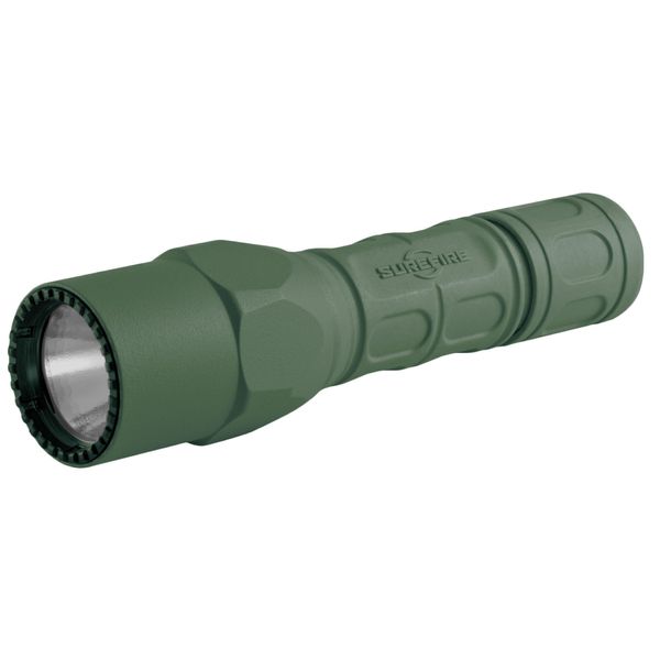 SureFire G2X Pro Dual-Output LED Flashlight with click switch, Forest Green