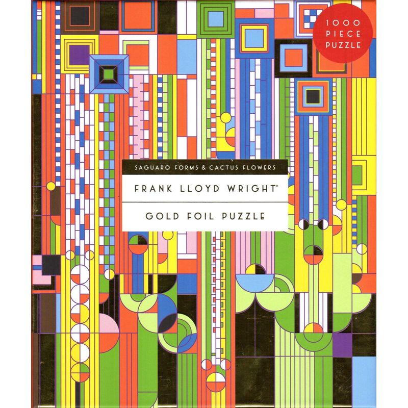 Saguaro Forms &amp; Cactus Flowers by Frank Lloyd Wright 1000 Piece Gold ...